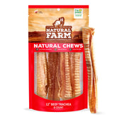 Natural Farm trachée de boeuf 12 pouces ensemble croquant pour chiens