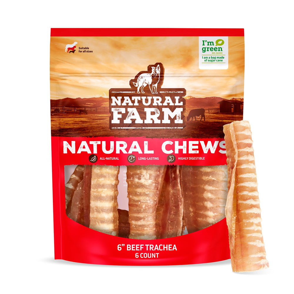 Natural Farm Trachee boeuf 6 pouces pack pratique pour le quotidien.
