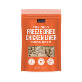 Friandises Natural Rapport au foie de poulet dans un sachet refermable, parfaites pour l'entraînement.