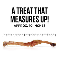 Natural Rapport tendon de boeuf, tranches longues pour friandises durables.