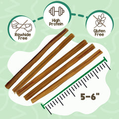 Nature Gnaws bâtons sans cuir brut pour chiots, alternative naturelle.