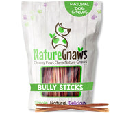 Nature Gnaws batonnet boeuf petit chien 5-6 pouces, récompense durable.