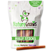 Nature Gnaws Bully Stick petit chien, texture durable pour occuper.