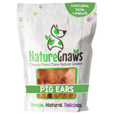 Oreilles de porc Nature Gnaws pour chien, ensemble de 8 unités, distraction durable.
