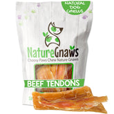 Nature Gnaws Tendons de bœuf – emballage 8 oz, distraction durable pour chiens.