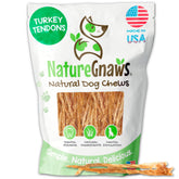Nature Gnaws Tendons de Dinde États-Unis – emballage et étiquette, friandise naturelle.