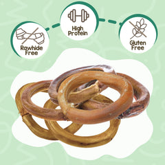 Nature Gnaws anneau avec texture epaisse pour chien, mâcher satisfaisant et durable