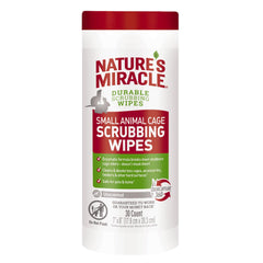 Nature’s Miracle lingettes pour cage d'animaux – nettoyage rapide et odeurs neutralisées.