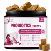 NATURE TARGET Probiotiques pour chiens — bouchées pratiques pour un soutien digestif quotidien.