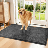 Naturei tapis chenille absorbant devant porte capte l humedad et protege l'entrée des salissures