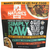 Nature's Diet Simply Raw boeuf-muscle, nutriments essentiels pour chiens actifs