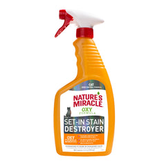 Nature's Miracle Oxy – bouteille, pénètre les taches tenaces.