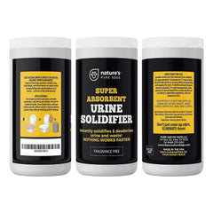 Nature's Pure Edge: élimine les odeurs et transforme les déchets en gel pratique.