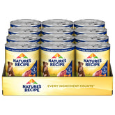 Nature’s Recipe – boîtes 13 oz en pack de 12, sans céréales, repas humide pratique