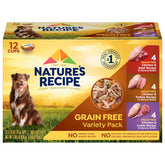 Nature’s Recipe: poulet-boeuf sans cereales en bouillon, texture savoureuse pour chien