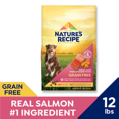 Nature's Recipe saumon, ingrédient principal visible, source de protéines de qualité.