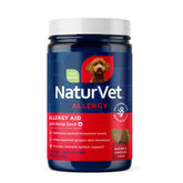NaturVet Aide Allergie Chanvre pour chien — bouteille et étiquette, dosage sûr.