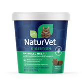 NaturVet Aide Boules de Poils pour chats, bouchées douces citrouille, aide potentielle à éliminer boules de poils