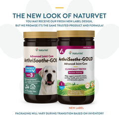 NaturVet ArthriSoothe-GOLD ingrédients glucosamine pour articulations potentielles.