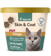 NaturVet Chat - Bouteille Douces friables pour le bien-être quotidien du chat.