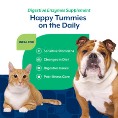 NaturVet Digestive Enzymes – mélange facile à ajouter à l’alimentation chien et chat.