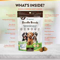 NaturVet Doodle Breeds: peau-poil-eclatants, soutien de la peau et du pelage.