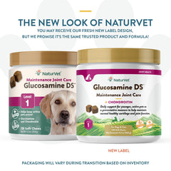 NaturVet Glucosamine DS Niveau 1 : emballage prêt a l emploi pour chien et chat