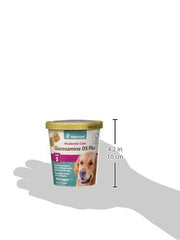 NaturVet Glucosamine DS Plus – ingrédients clés comme MSM et chondroïtine, soutien articulaire.