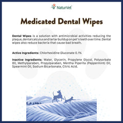 Utilisation des lingettes NaturVet sur les dents et gencives, réduction potentielle de la plaque