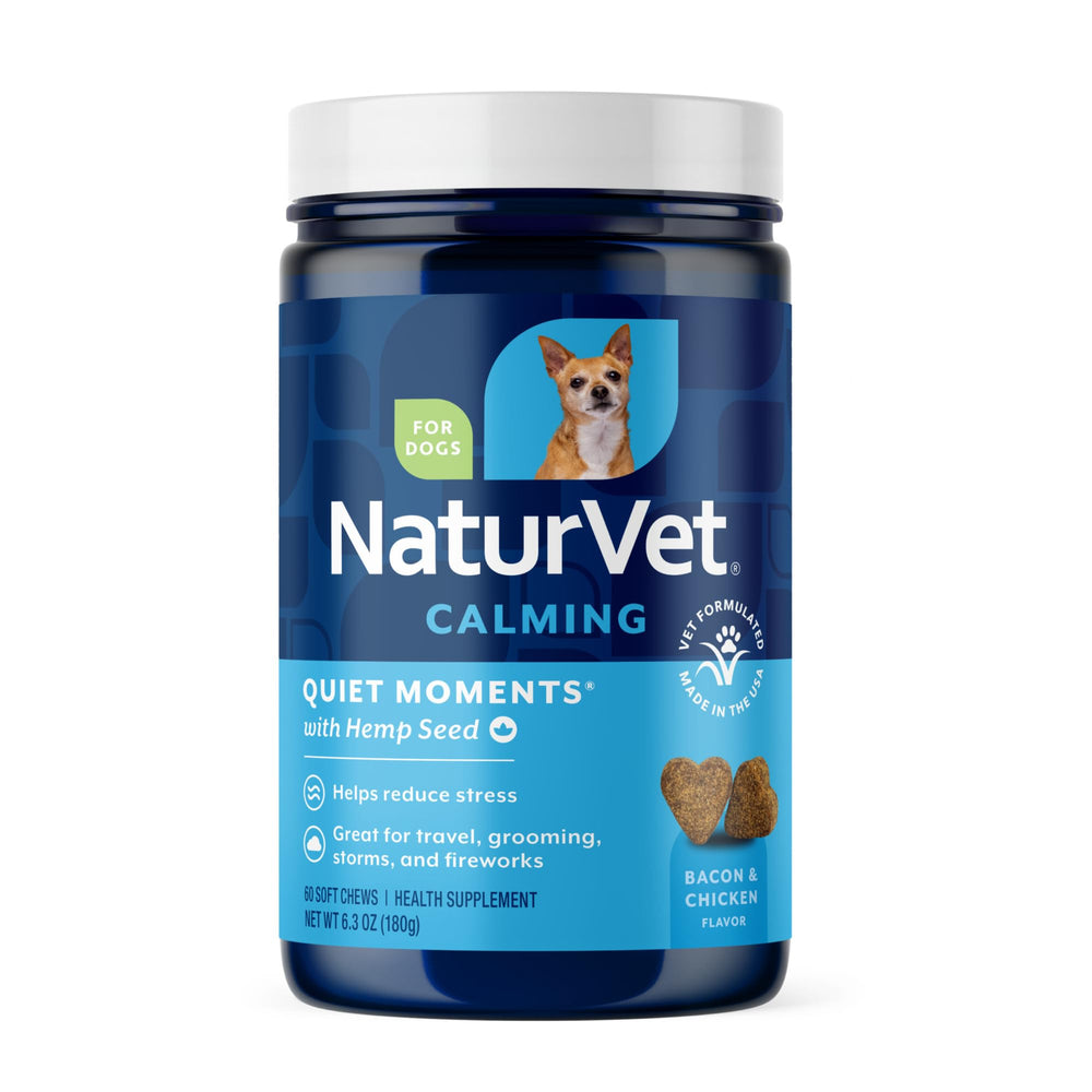 NaturVet Moments Silencieux bouteille, aide le chien à rester calme.