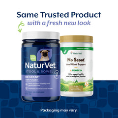NaturVet No Scoot – cosse de psyllium ajoute des fibres pour le quotidien.
