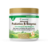 NaturVet PB6 Probiotiques et enzymes en bouteille 4oz, soutien digestif pour chiens et chats.
