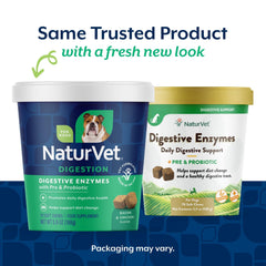 NaturVet probiotiques et prébiotiques – friandises molles chien, équilibre intestinal possible.