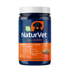NaturVet Chiot – bocal affichant les friandises molles, soutien des os