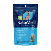 NaturVet Quiet Moments friandises molles bacon pour chien, soutien potentiel au calme.
