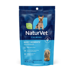 NaturVet Quiet Moments friandises molles bacon pour chien, soutien potentiel au calme.