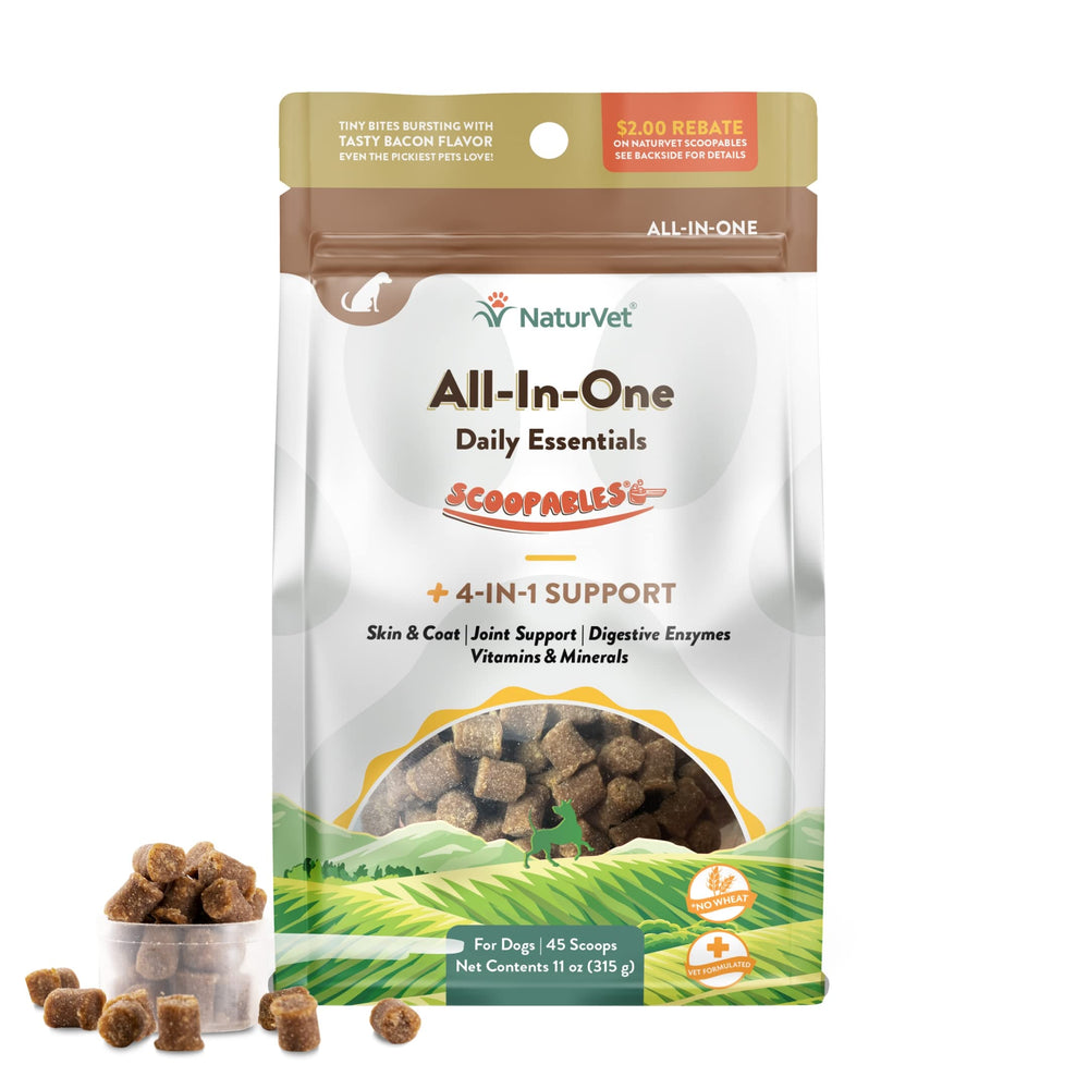 NaturVet Scoopables paquet 11oz, soutien quotidien pour digestion et peau.