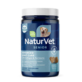 NaturVet Senior: bouteille de gommes articulations, soutien possible à la mobilité quotidienne du chien