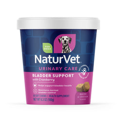 NaturVet Soutien Vesical Plus Canneberge – bouchées pour chien favorisant un contrôle possible.