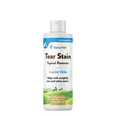 NaturVet Tache Larmes Aloe - Bouteille 4oz pour réduire les taches autour des yeux.