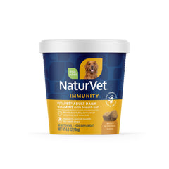 NaturVet VitaPet Adulte – emballage visible des bouchées molles, pratique pour le quotidien.