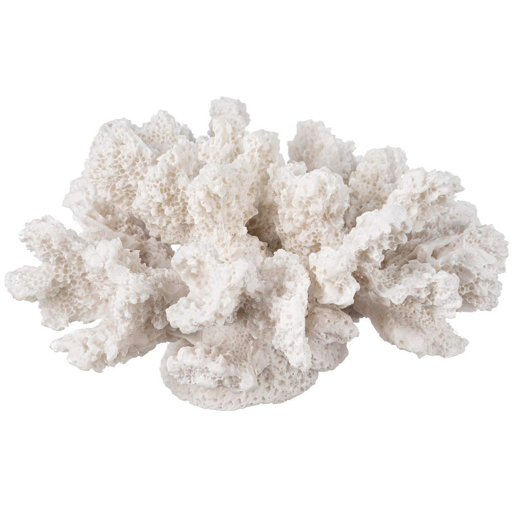 Nautical Crush Trading corail blanc 4in, décoration marine élégante pour table