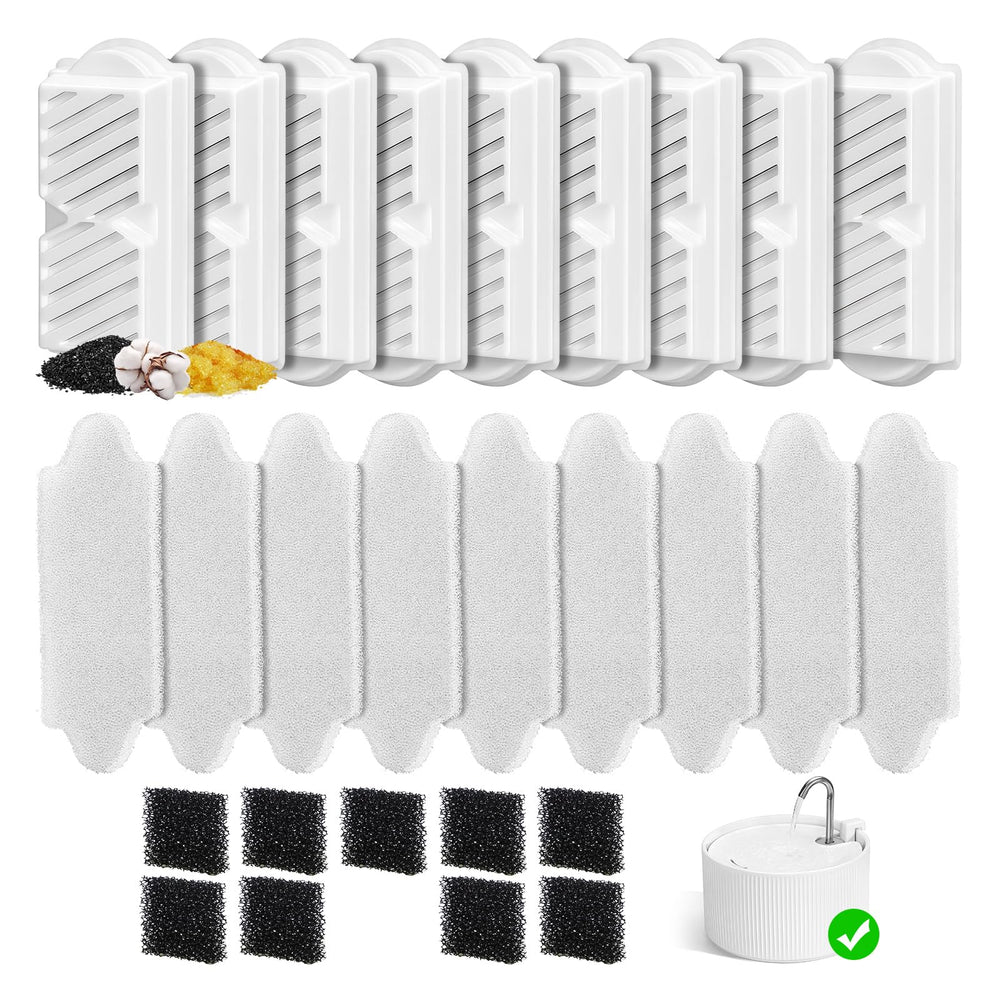 NautyPaws ensemble filtres céramique 9 pièces pour fontaine féline