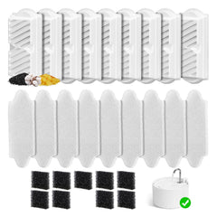 NautyPaws ensemble filtres céramique 9 pièces pour fontaine féline