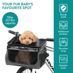 Navaris capacite 10kg gris, capacité adaptée pour petits et moyens chiens