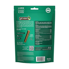 N-Bone Get Naked, texture croquante des baton nets dentaires pour l'hygiène buccale.
