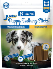 N-Bone Jumbo batons dentition chiot poulet — emballage pratique et première étape pour la dentition.