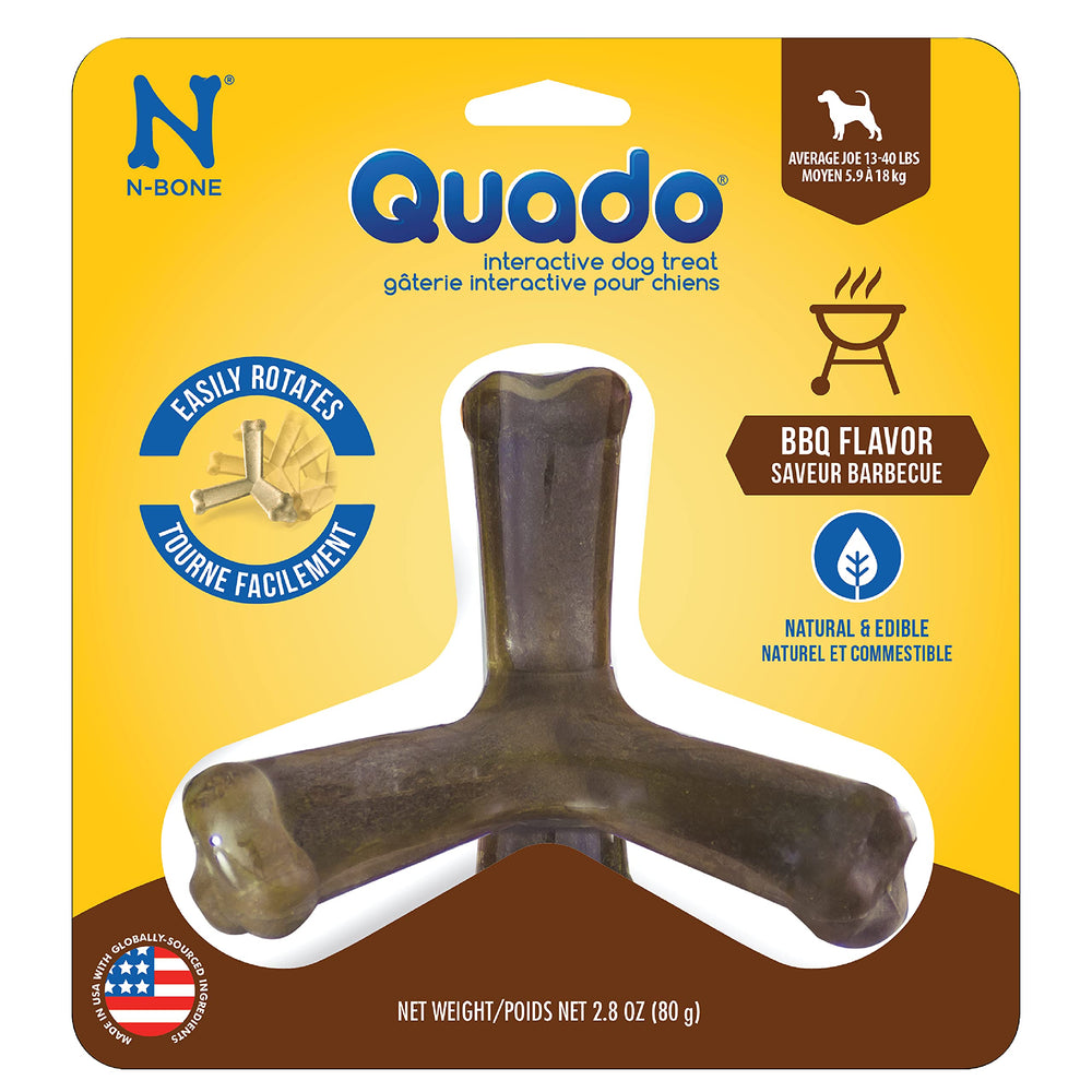 N-Bone Quado barbecue interactif, favorise la mastication et le divertissement.