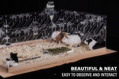 NBTORCH cage acrylique vision claire permet une surveillance aisée des animaux.