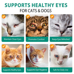 NBTREKTIE gouttes pour yeux, aide à nettoyer les taches de larmes des animaux.